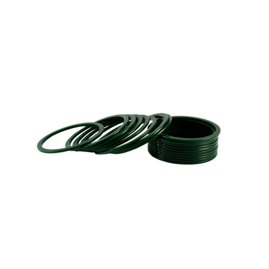 Green Plain Acrylic Bangle With Very Extra Large Size (Pack Of 18) (sku-ban1276)