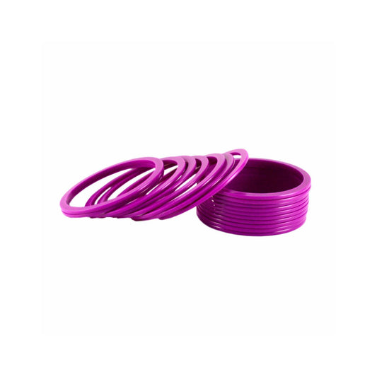 Rani Plain Acrylic Bangle With Very Extra Large Size (Pack Of 18) (sku-ban1278)