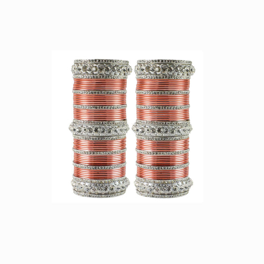 Pich Stone Brass Bangle Pack Of-98 (sku-ban1611)