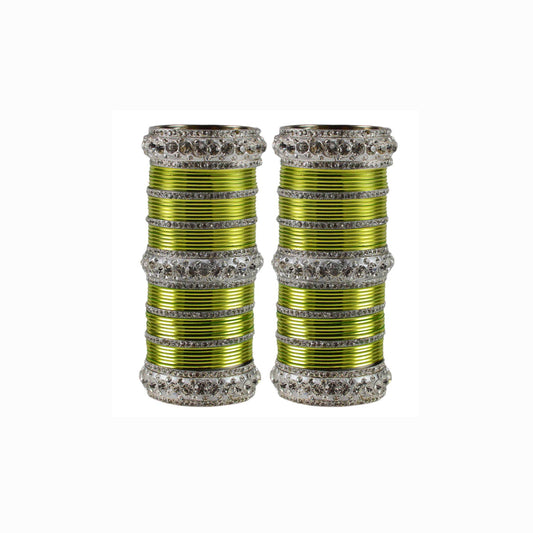 Totai Stone Brass Bangle Pack Of-98 (sku-ban1627)