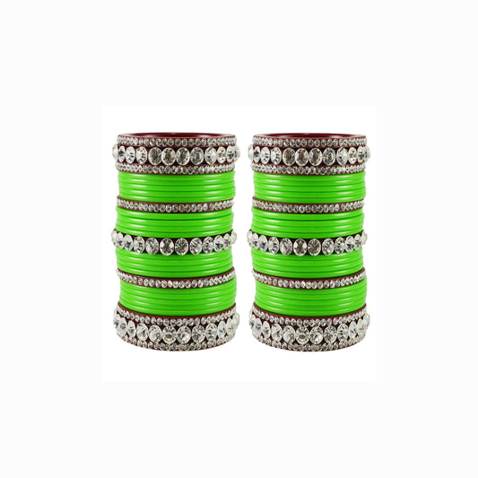 Totai Stone Acrylic Bangle With Extra Large Size (Pack Of 54) (sku-ban1672)