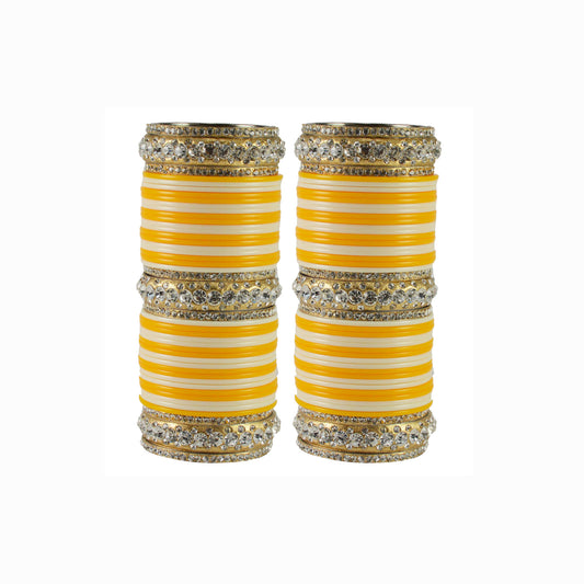 Multi Stone Acrylic-Brass Bangle With Extra Large Size (Pack Of 90) (sku-ban1741)
