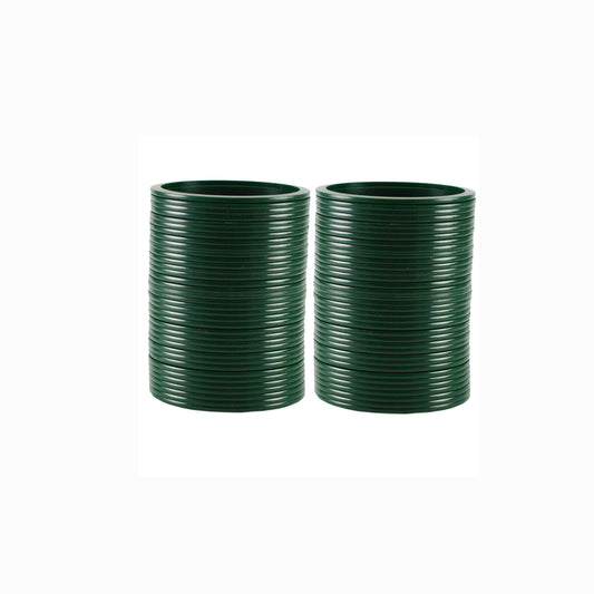 Green Plain Acrylic Bangle With Very Extra Large Size (Pack Of 72) (sku-ban1830)