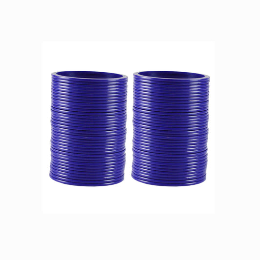 Blue Plain Acrylic Bangle With Very Extra Large Size (Pack Of 72) (sku-ban1833)