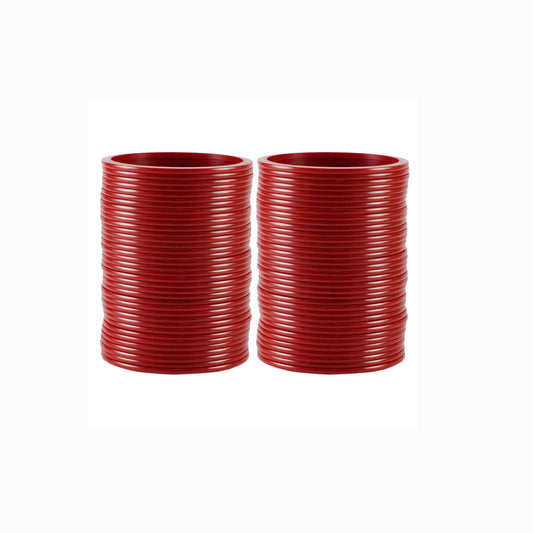 Red Plain Acrylic Bangle With Very Extra Large Size (Pack Of 72) (sku-ban1834)