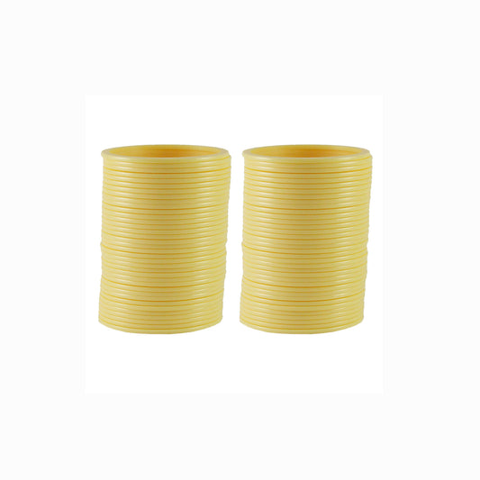 Cream Plain Acrylic Bangle With Very Extra Large Size (Pack Of 72) (sku-ban1839)