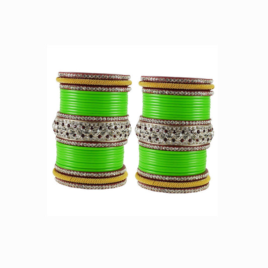 Totai Stone Acrylic Bangle With Extra Large Size (Pack Of 54) (sku-ban1875)