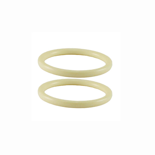 Cream Plain Acrylic Bangle With Very Extra Large Size (Pack Of 2) (sku-ban2307)