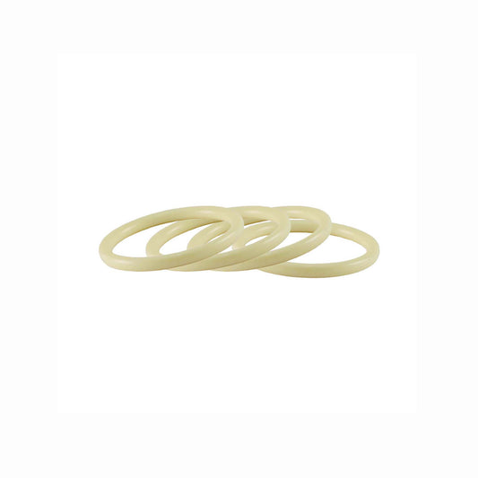 Cream Plain Acrylic Bangle With Very Extra Large Size (Pack Of 4) (sku-ban2317)