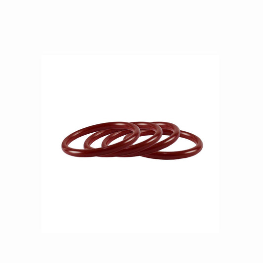 Red Plain Acrylic Bangle With Very Extra Large Size (Pack Of 4) (sku-ban2319)