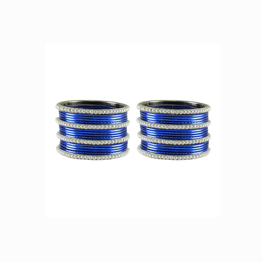 Light Blue Moti Brass Bangle (Pack Of 32) (sku-ban2913)