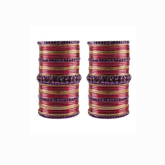 Multi stone Brass Bangle (Pack Of 82) (sku-ban3443)