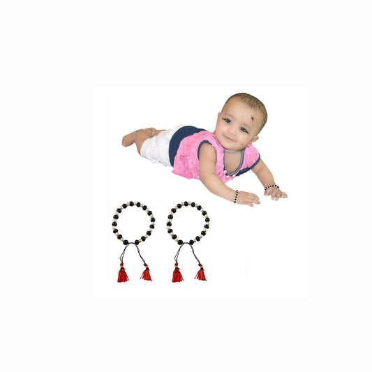 Black Crystal Beads Naziriya (Pack Of 2) (sku-ban4398)