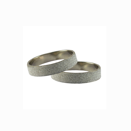 White Plain Metal Bangle With Extra Large Size (Pack Of 2) (sku-ban5435)