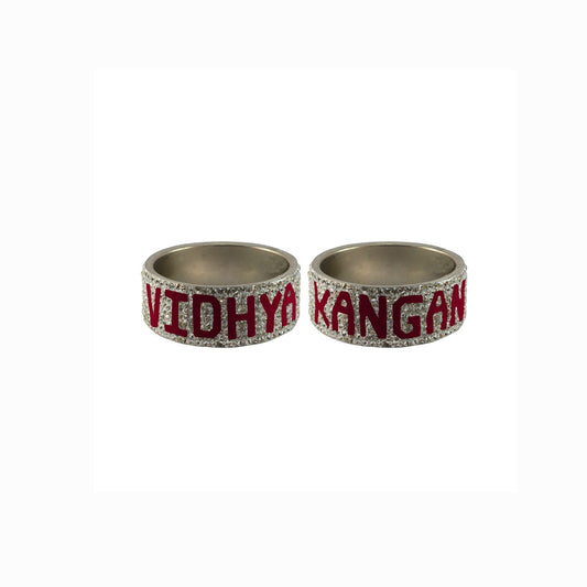 Print Your Name on Brass Bangle (Pack Of 2) (sku-ban5546)