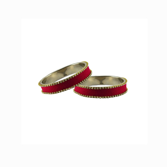 Rani Plain Brass Bangle With Extra Large Size (Pack Of 2) (sku-ban5590)