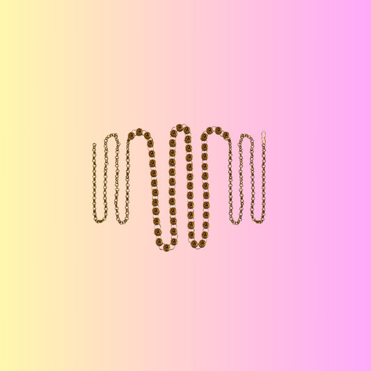 Golden Stone Stud-Gold Platted Brass Waist Belt Pack Of-1 (sku-bro186)