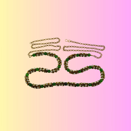 Golden Stone Stud-Gold Platted Brass Waist Belt Pack Of-1 (sku-bro529)