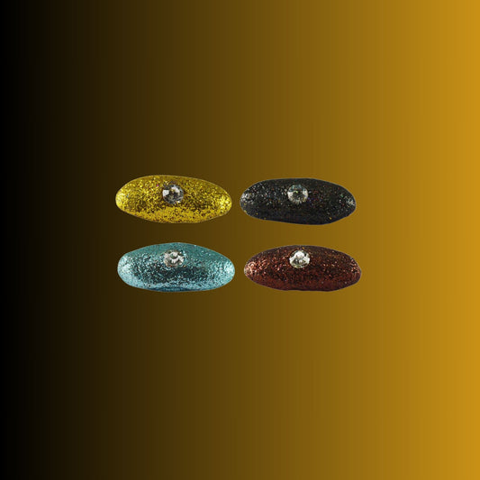 Multi Handmade Acrylic Brooch Pack Of -4 (skubro667)