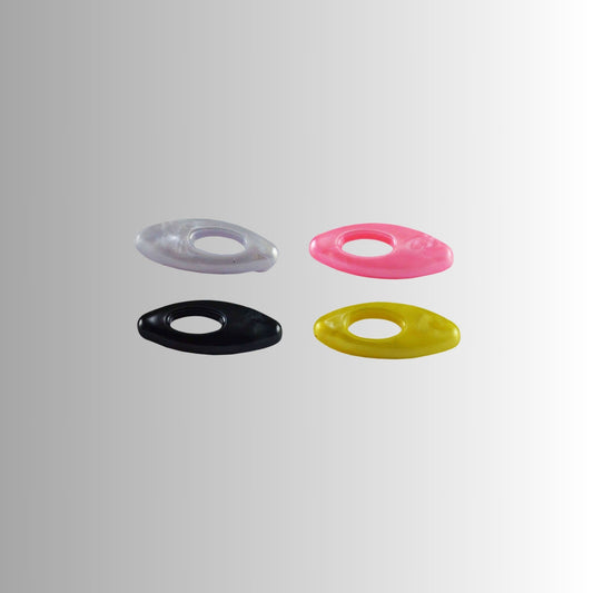 Multi Plain Acrylic Brooch Pack Of -4 (skubro676)