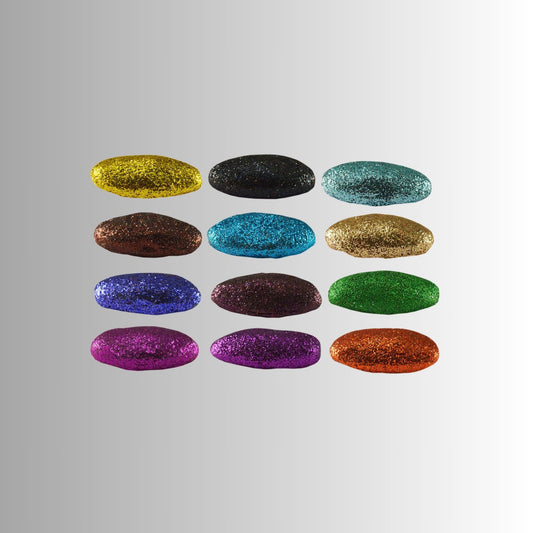 Multi Handmade Acrylic Brooch Pack Of -12 (skubro679)
