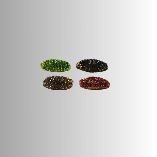 Multi Stone Stud-Handmade Acrylic Brooch Pack Of -4 (skubro695)