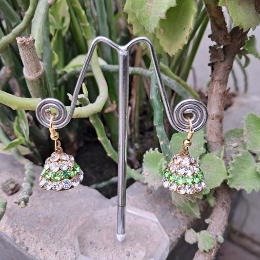 Stone Stud Golden Lakh Jhumki Pack Of-2 (sku-ears706)