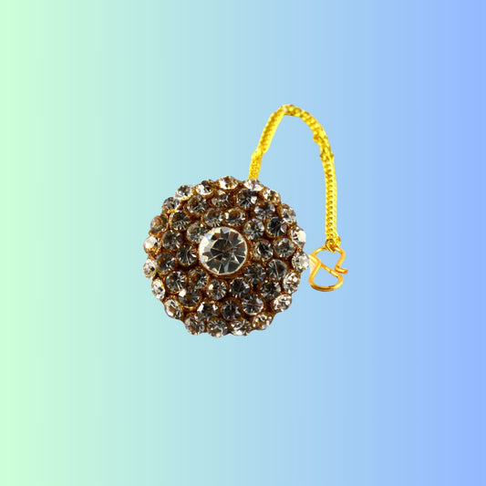 Multi Stone Stud-Handmade Pure Lakh Borla Pack of-1 (sku-man137)