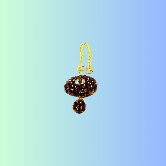 Multi Stone Stud-Handmade Pure Lakh Mang Tika Pack Of-1 (sku-man177)