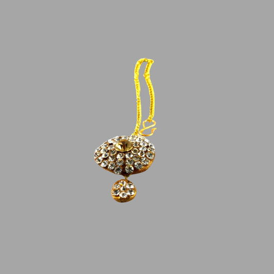 Multi Stone Stud-Handmade Pure Lakh Mang Tika Pack Of-1 (sku-man179)