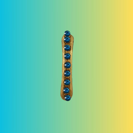 Golden Stone Stud-Gold Platted Brass Bakal Pack Of-1 (sku-man396)