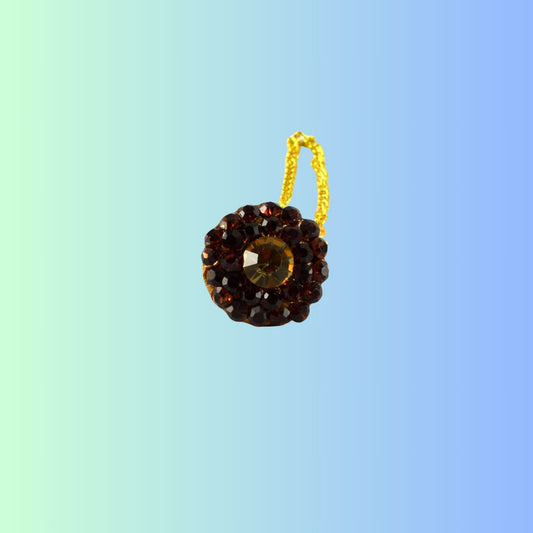 Multi Stone Stud-Handmade Pure Lakh Borla Pack of-1 (sku-man59)