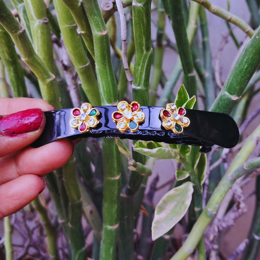 Black Stone Stud Brass Bakal Pack Of-1 (sku-mans836)