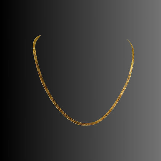 Golden Gold Platted Brass Chain Pack of-1 (sku-nec2080)