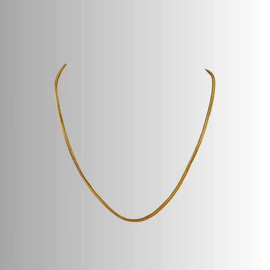 Golden Gold Platted Brass Chain Pack of-1 (sku-nec2082)