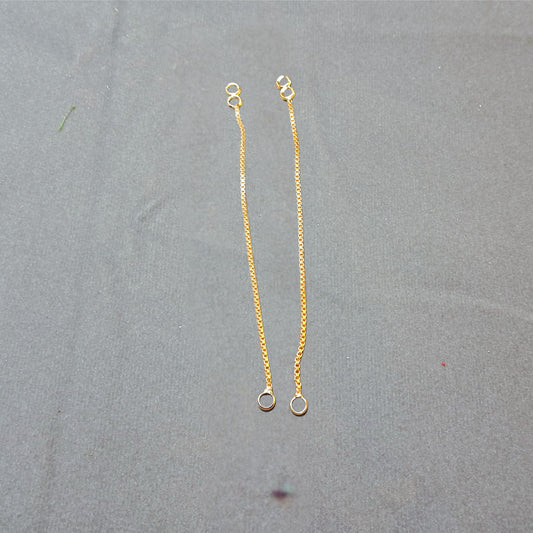 Golden Plain Brass Kan Chain Pack Of-2 (sku-oths1763)