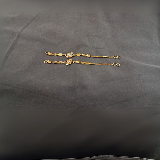 Golden Meenakari Brass Kan Chain Pack Of-2 (sku-oths1764)