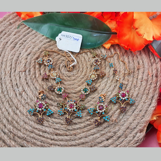 Brass Necklace size 18 inch sku ret307