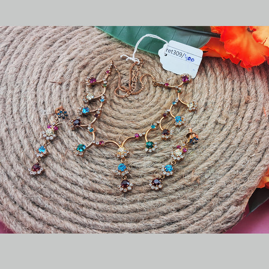 Brass Necklace size 18 inch sku ret309