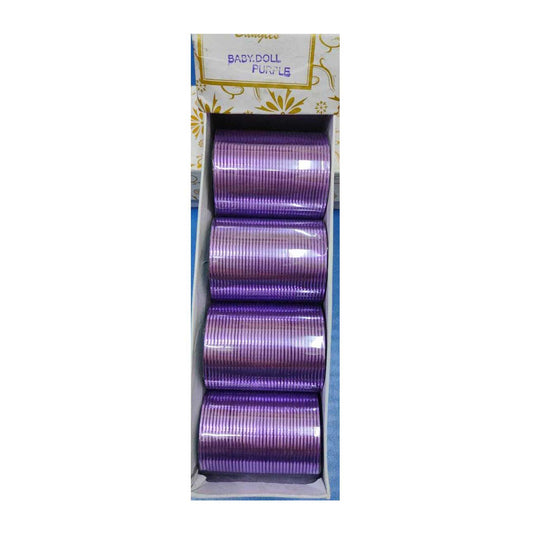 Metal Churi Box Pack Of 144 Bangles Color-PURPLE Contact to Watsapp-9829507489 or Mail For Whole sale