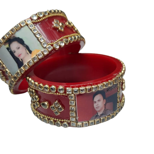 Print Your Photo on Acrylic Bangle Pack Of-2 (sku-bans29700)