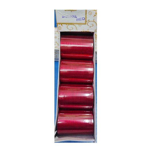 Metal Churi Box Pack Of 144 Bangles Color-RED Contact to Watsapp-9829507489 or Mail For Whole sale