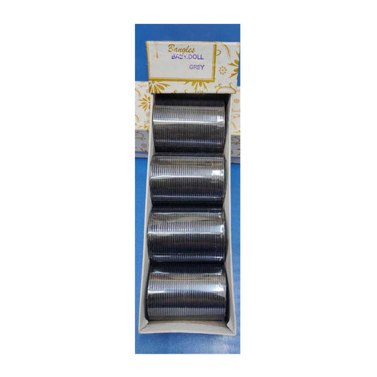 Metal Churi Box Pack Of 144 Bangles Color-GREY Contact to Watsapp-9829507489 or Mail For Whole sale