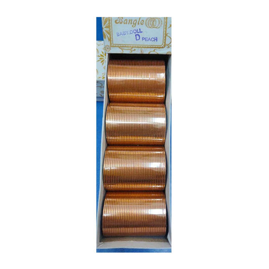 Metal Churi Box Pack Of 144 Bangles Color-D-PEACH Contact to Watsapp-9829507489 or Mail For Whole sale