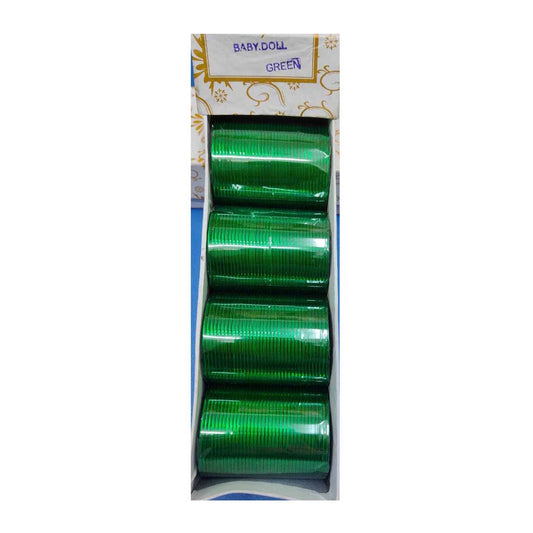 Metal Churi Box Pack Of 144 Bangles Color-GREEN Contact to Watsapp-9829507489 or Mail For Whole sale