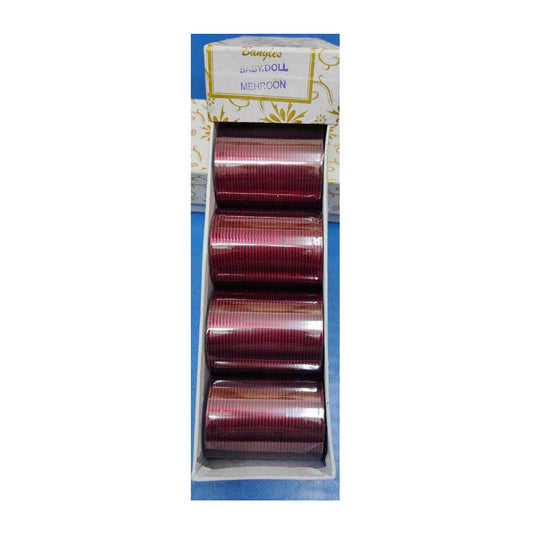 Metal Churi Box Pack Of 144 Bangles Color-MEHROON Contact to Watsapp-9829507489 or Mail For Whole sale