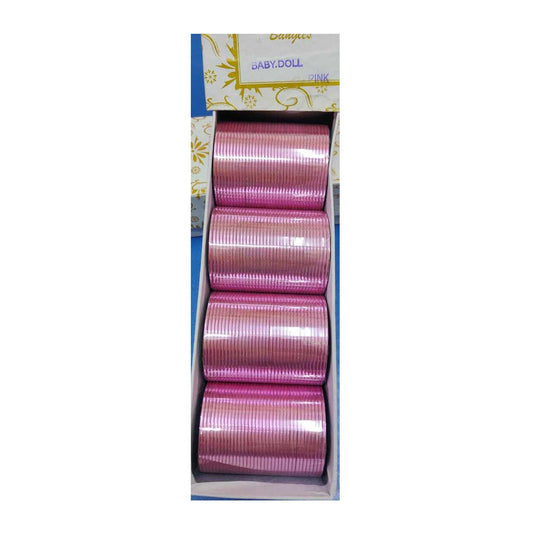 Metal Churi Box Pack Of 144 Bangles Color-PINK Contact to Watsapp-9829507489 or Mail For Whole sale
