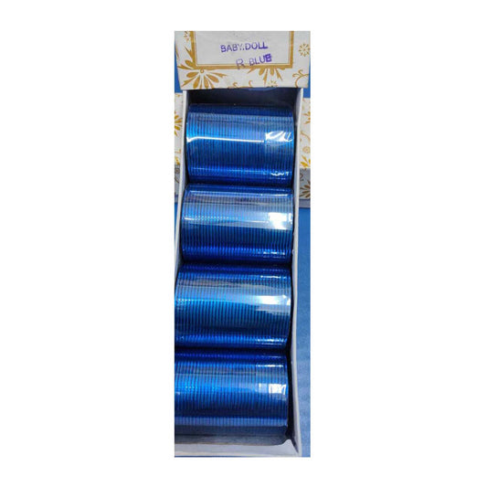 Metal Churi Box Pack Of 144 Bangles Color-R-BLUE Contact to Watsapp-9829507489 or Mail For Whole sale