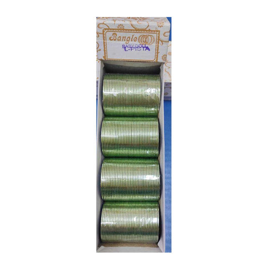 Metal Churi Box Pack Of 144 Bangles Color-L-PISTA Contact to Watsapp-9829507489 or Mail For Whole sale