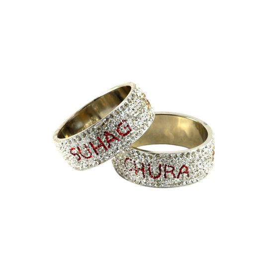 Print Your Name on Brass Bangle (Pack Of 2) (sku-ban1109)